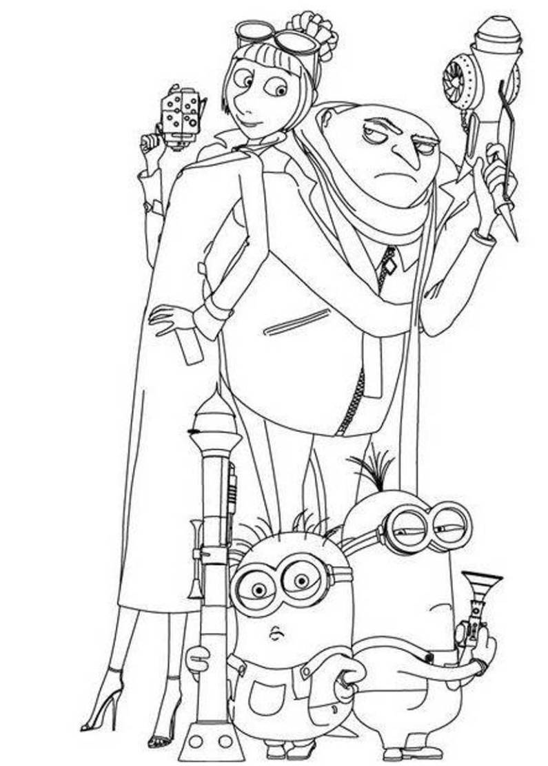despicable me 2 coloring pages free - photo #20