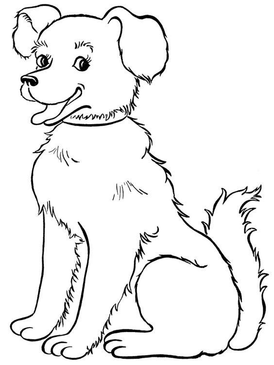 a dog coloring pages - photo #12