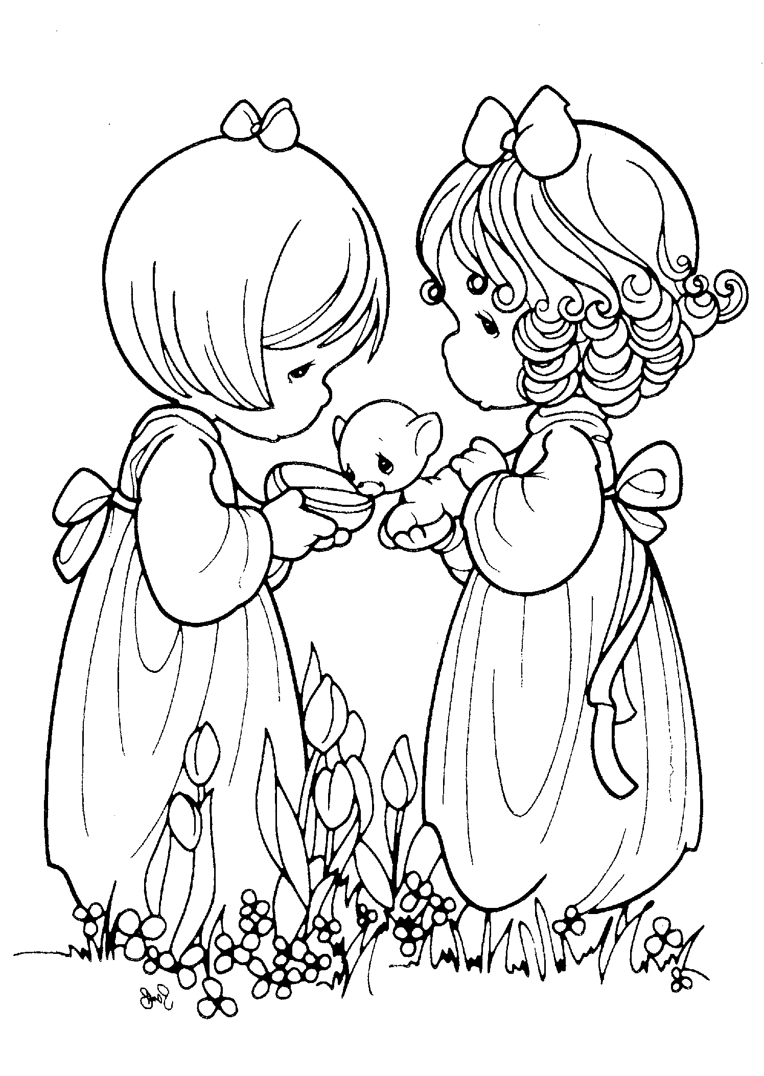 free printable precious moments coloring pages Image Source
