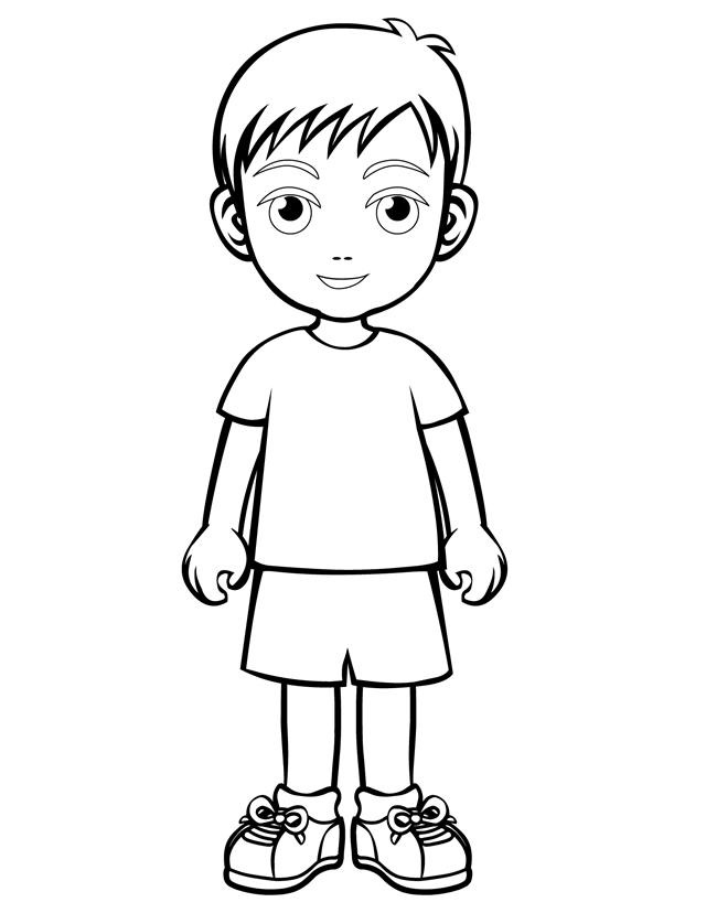young boy coloring pages - photo #8