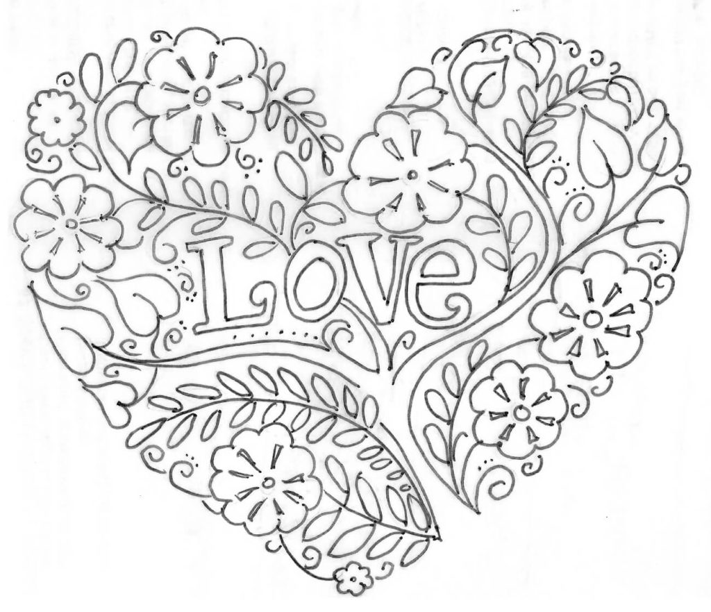 Love Coloring Pages For Adults 89