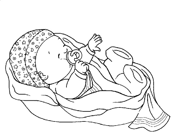 baby girl coloring pages free - photo #27