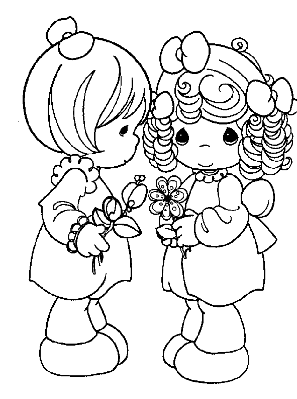 valentine moments coloring pages - photo #19