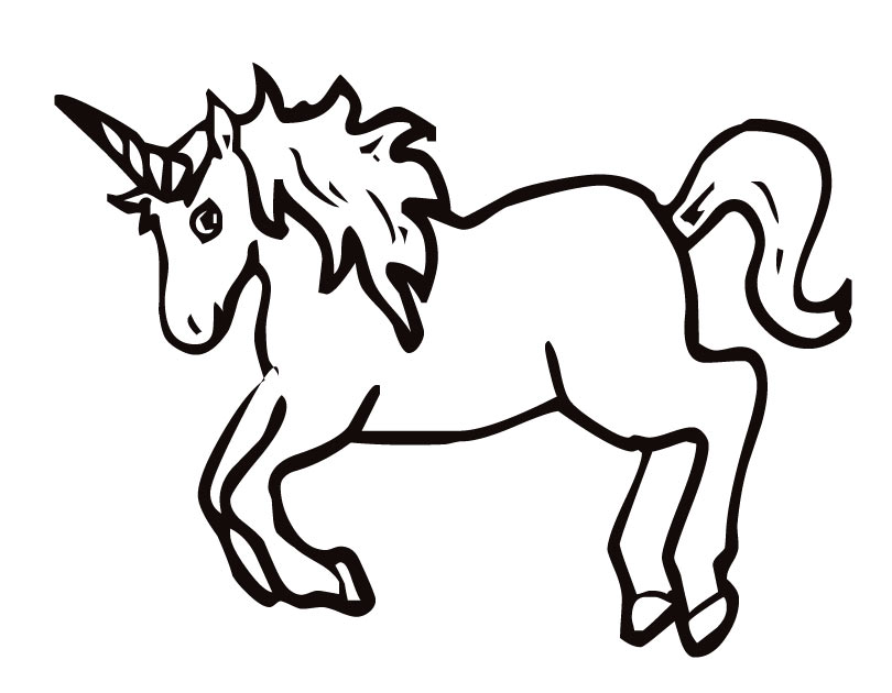 unicorns coloring pages - photo #32