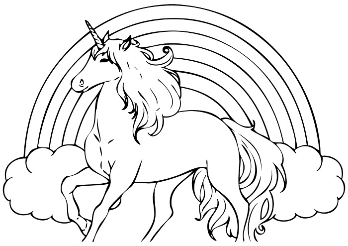 unicorn coloring pages to print - photo #34