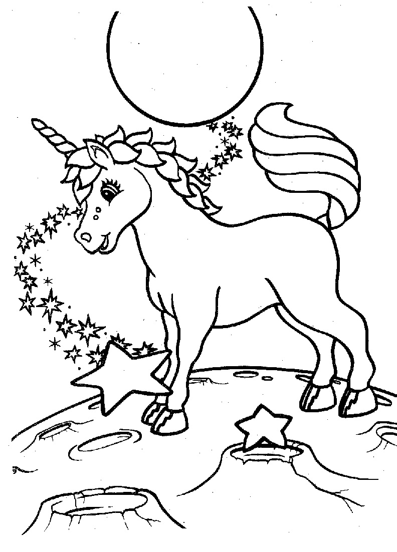 unicorn coloring pages images - photo #22