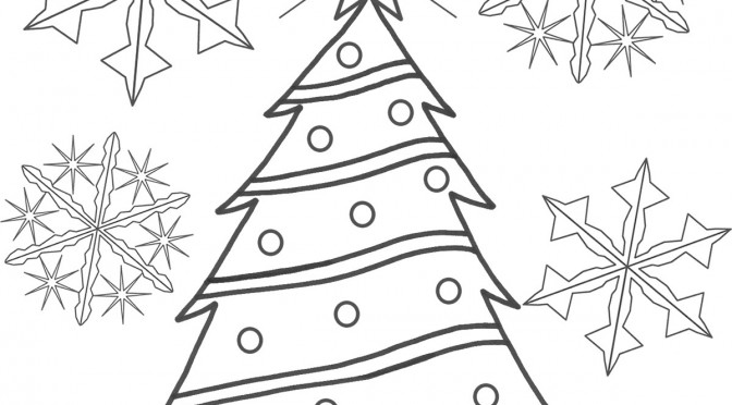 Printable Christmas Tree Coloring Pages