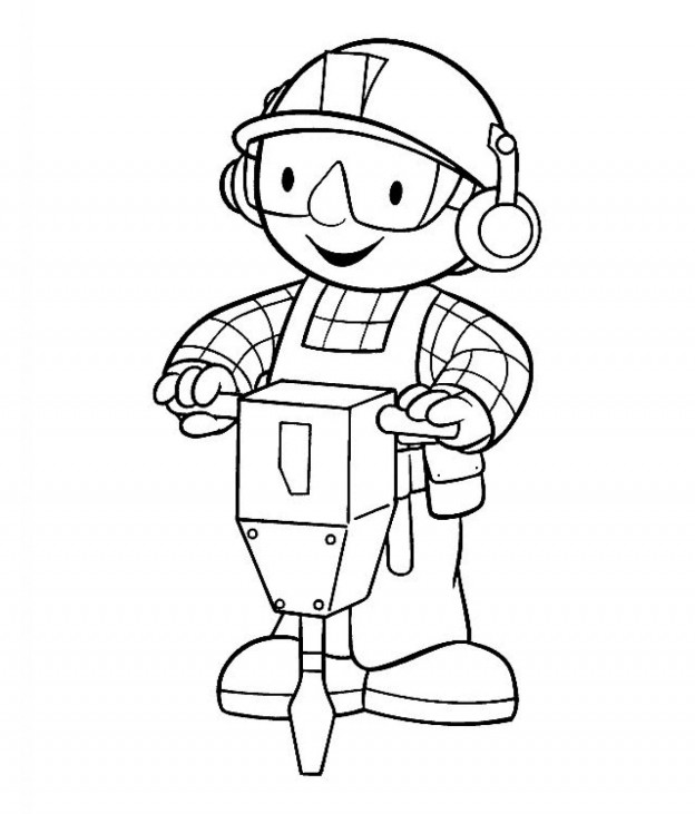 Printable Bob the Builder Coloring Pages