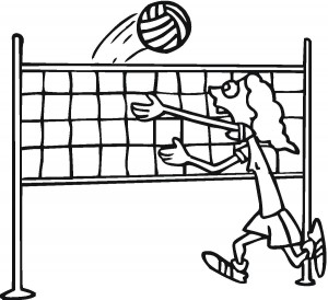 Free Volleyball Coloring Sheets