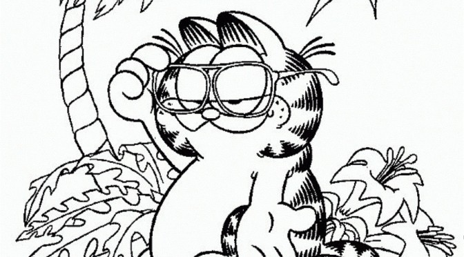 Printable Garfield Coloring Pages