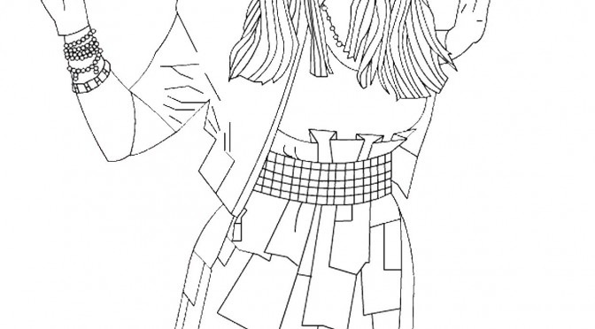 Printable Hannah Montana Coloring Pages