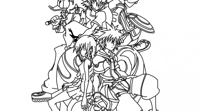 Printable Kingdom Hearts Coloring Pages