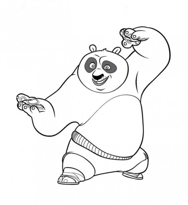 Printable Kung Fu Panda Coloring Pages