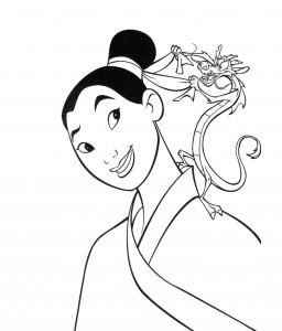 Mulan Coloring Page