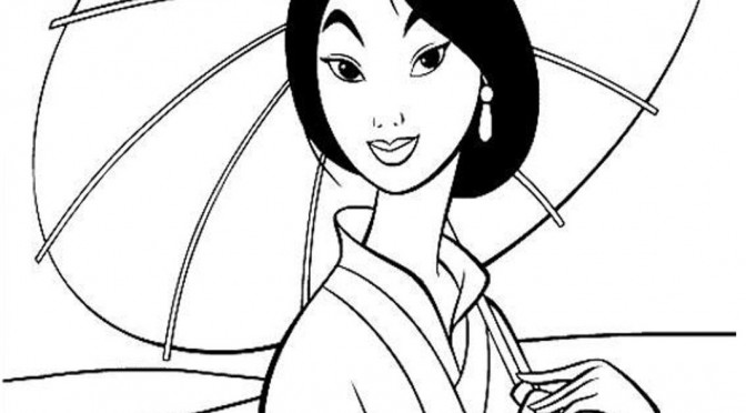 Printable Mulan Coloring Pages