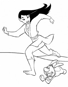 Mulan Coloring Pages Printable