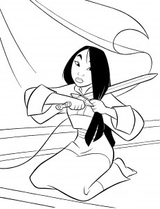 Mulan Coloring Pages for Kids