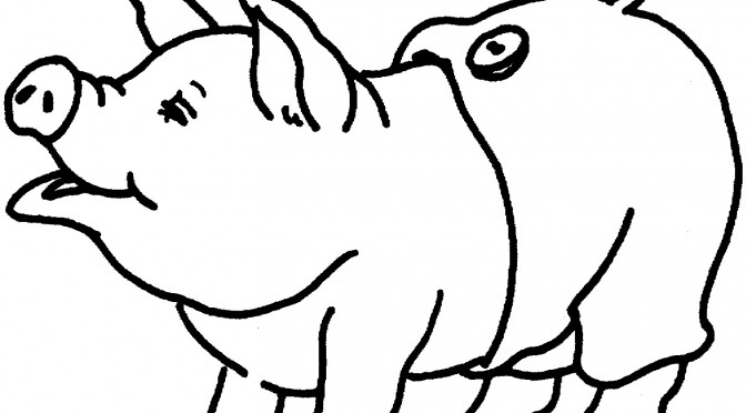 Printable Pig Coloring Pages