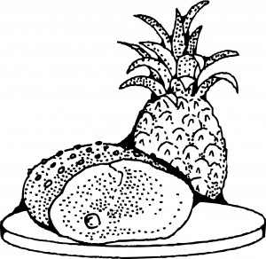 Pineapple Coloring Pages Printable