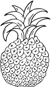 Pineapple Coloring Pages to Print