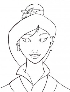 Printable Mulan Coloring Pages