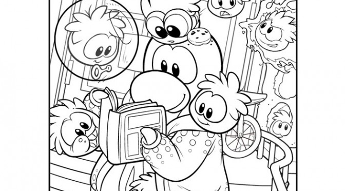 Printable Puffle Coloring Pages