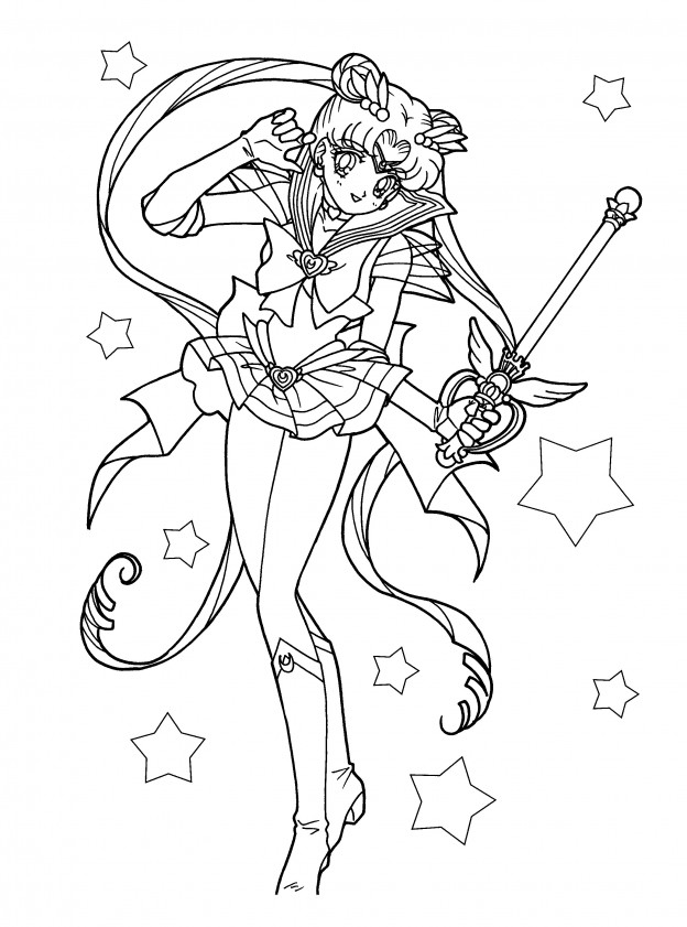 Printable Sailor Moon Coloring Pages