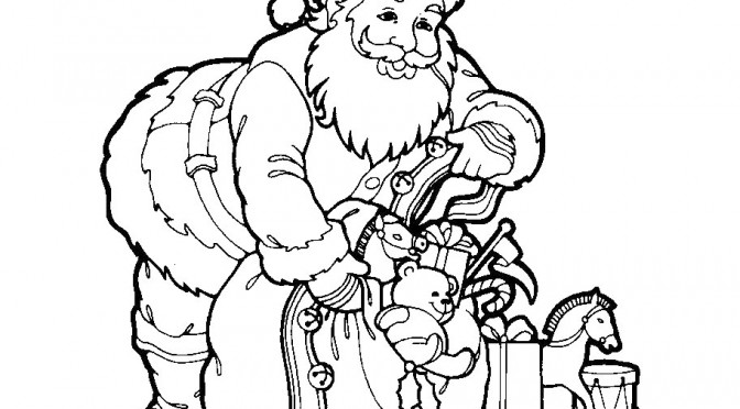 Printable Santa Claus Coloring Pages