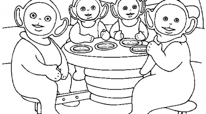Printable Teletubbies Coloring Pages