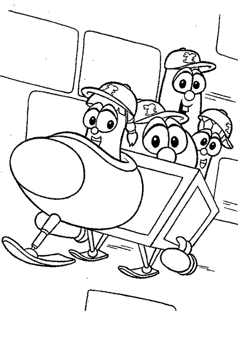 Printable Veggie Tales Coloring Pages Coloringme Com