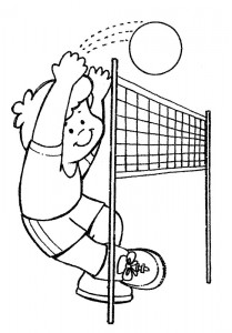 Volleyball Coloring Pages For Kids