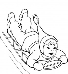 Winter Coloring Pages for Preschool