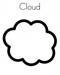 Cloud Coloring Pages for Kids