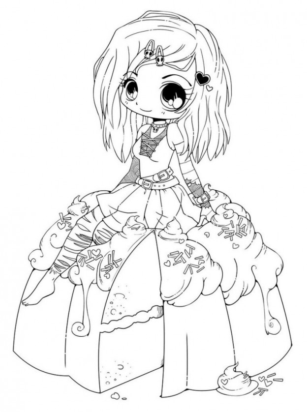 Printable Chibi Coloring Pages