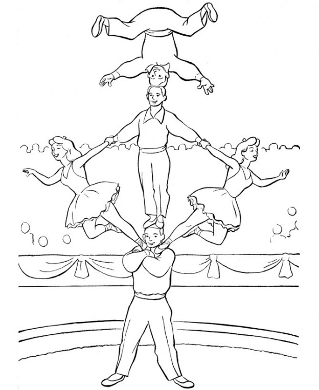 Printable Circus Coloring Pages