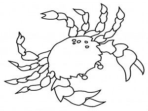 Coloring Pages of Crab