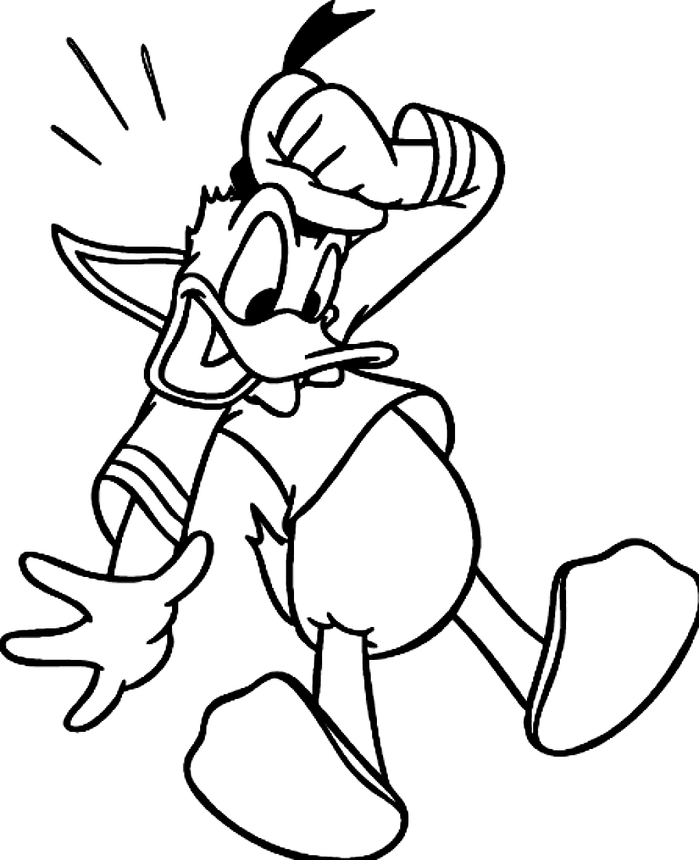 Printable Donald Duck Coloring Pages Coloringme Com