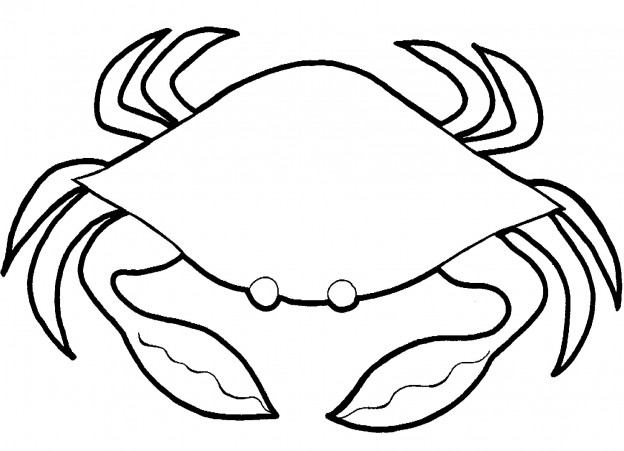 Printable Crab Coloring Pages