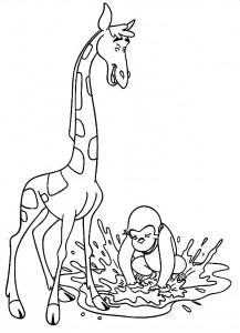 Cute Giraffe Coloring Pages