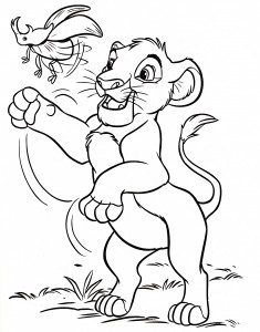 Disney Simba Coloring Pages
