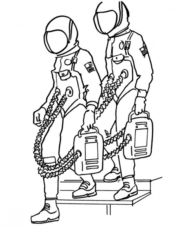 Printable Astronaut Coloring Pages