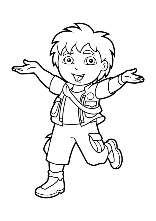 Printable Diego Coloring Pages