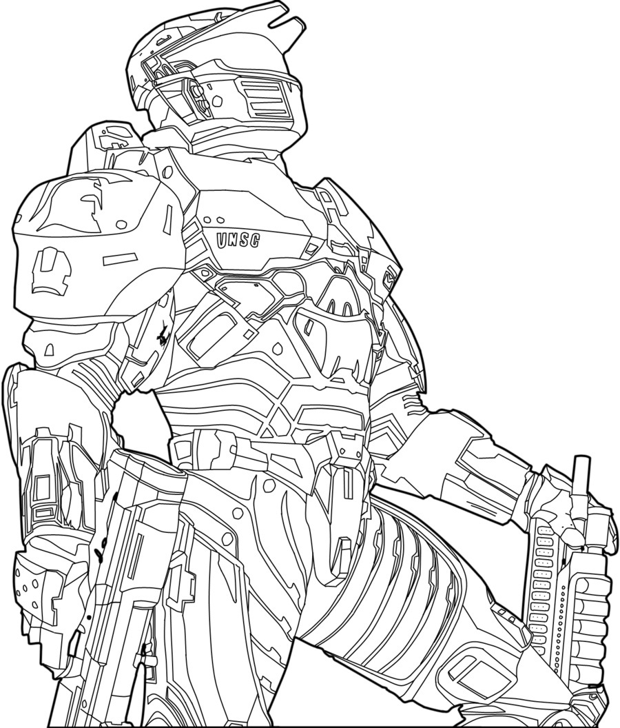 Halo Coloring Pages Printable