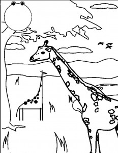 Free Printable Giraffe Coloring Pages