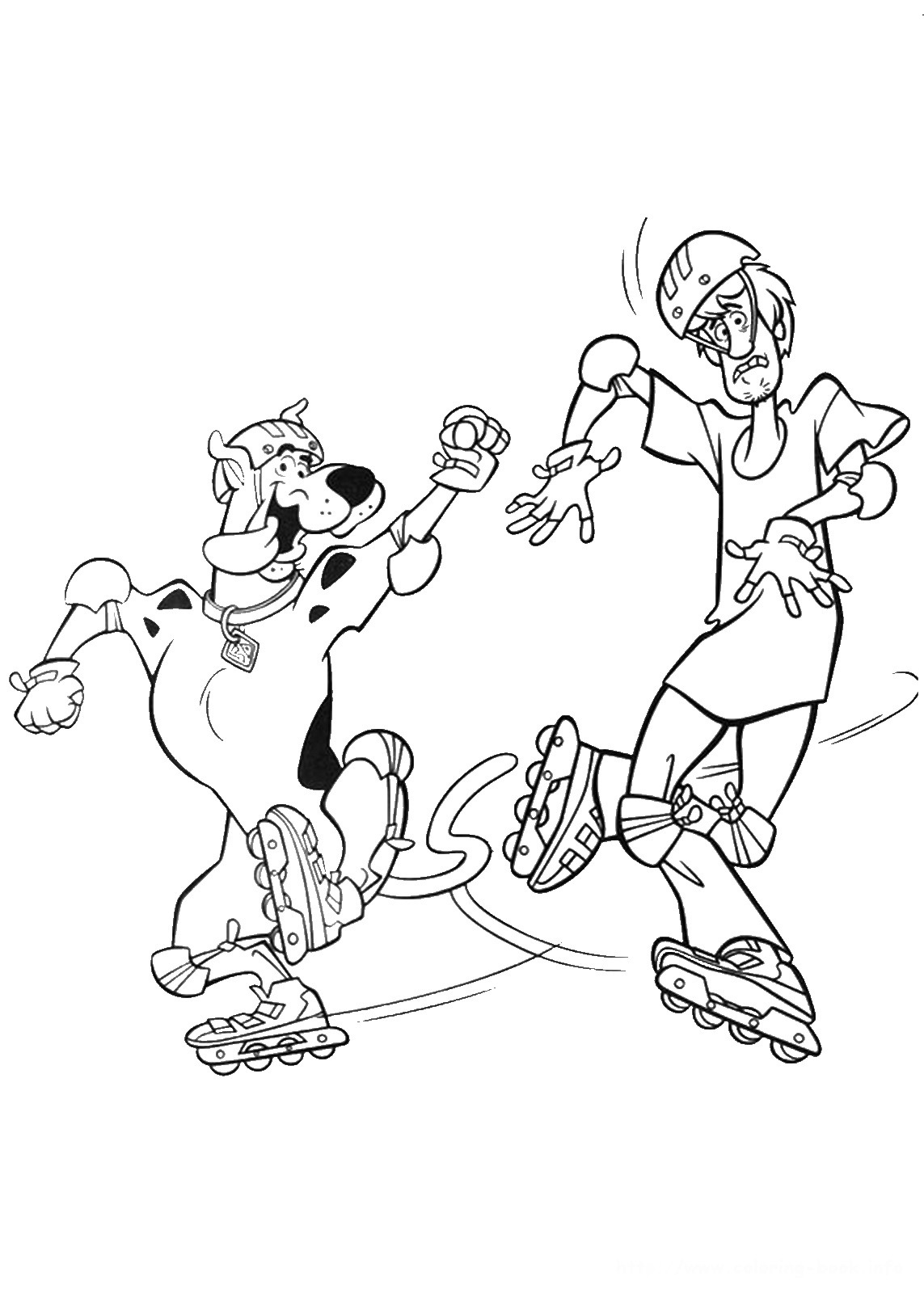 scooby doo shaggy coloring pages