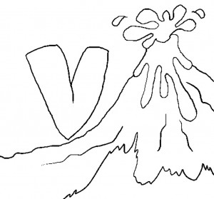 Free Volcano Coloring Sheets