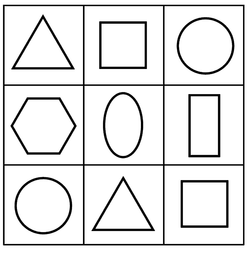 Printable Shapes Coloring Pages  ColoringMe.com