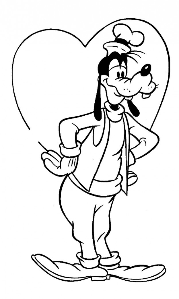 Printable Goofy Coloring Pages