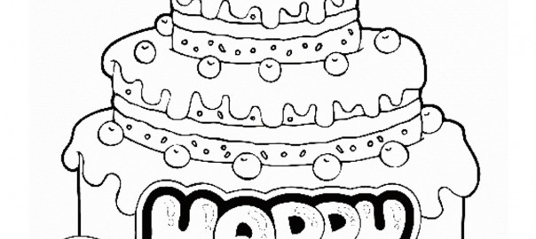 Printable Happy Birthday Coloring Pages