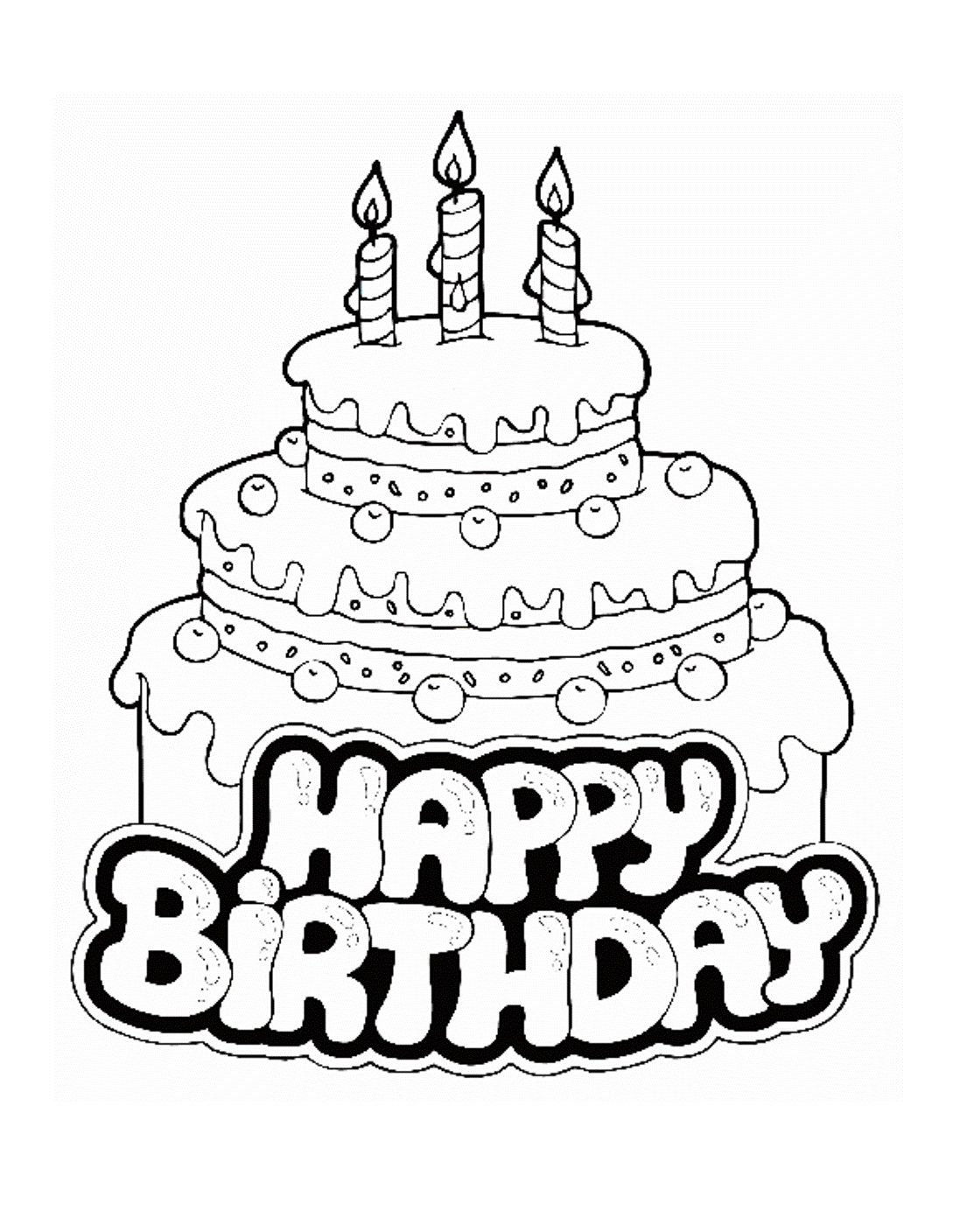 Happy Birthday Coloring Pages Brother Ideas Holidays Images